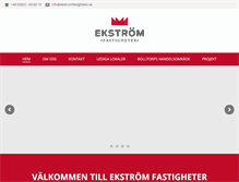 Tablet Screenshot of ekstromfastigheter.se